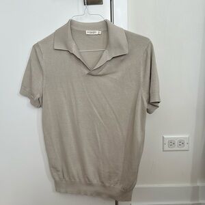 SUITSUPPLY Buttonless Polo in TAN